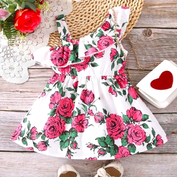 Other - Nwt new Boutique dress rose girls 2t-3t